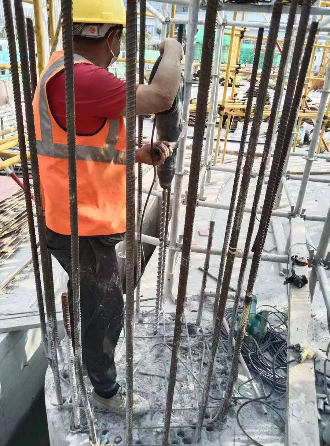 蕉城增大截面法加固框架柱施工方案